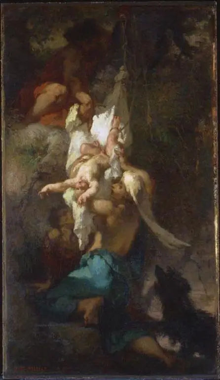 Œdipus ned fra treet - Jean-François Millet