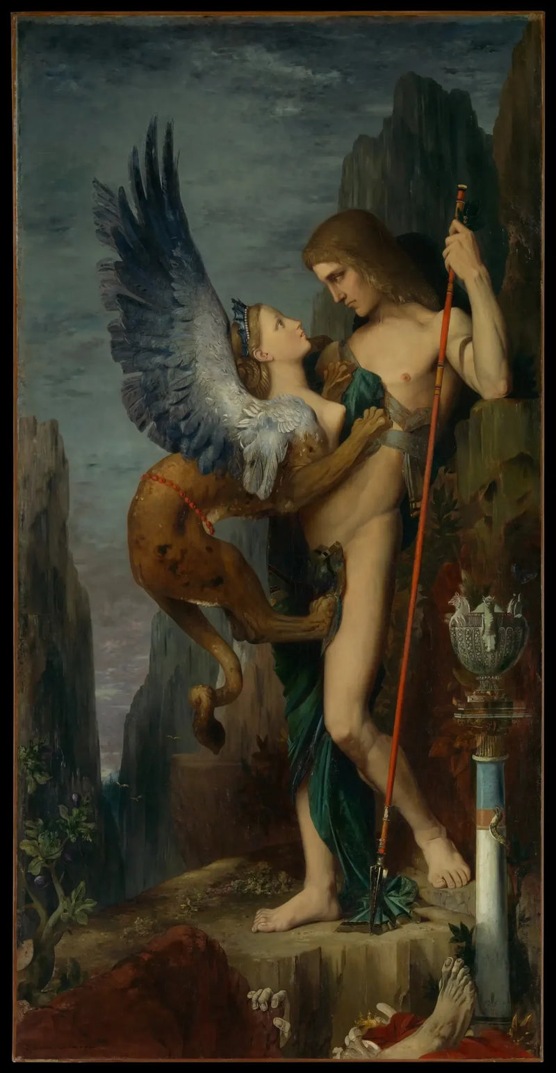 Ødipus og Sfinksen - Gustave Moreau