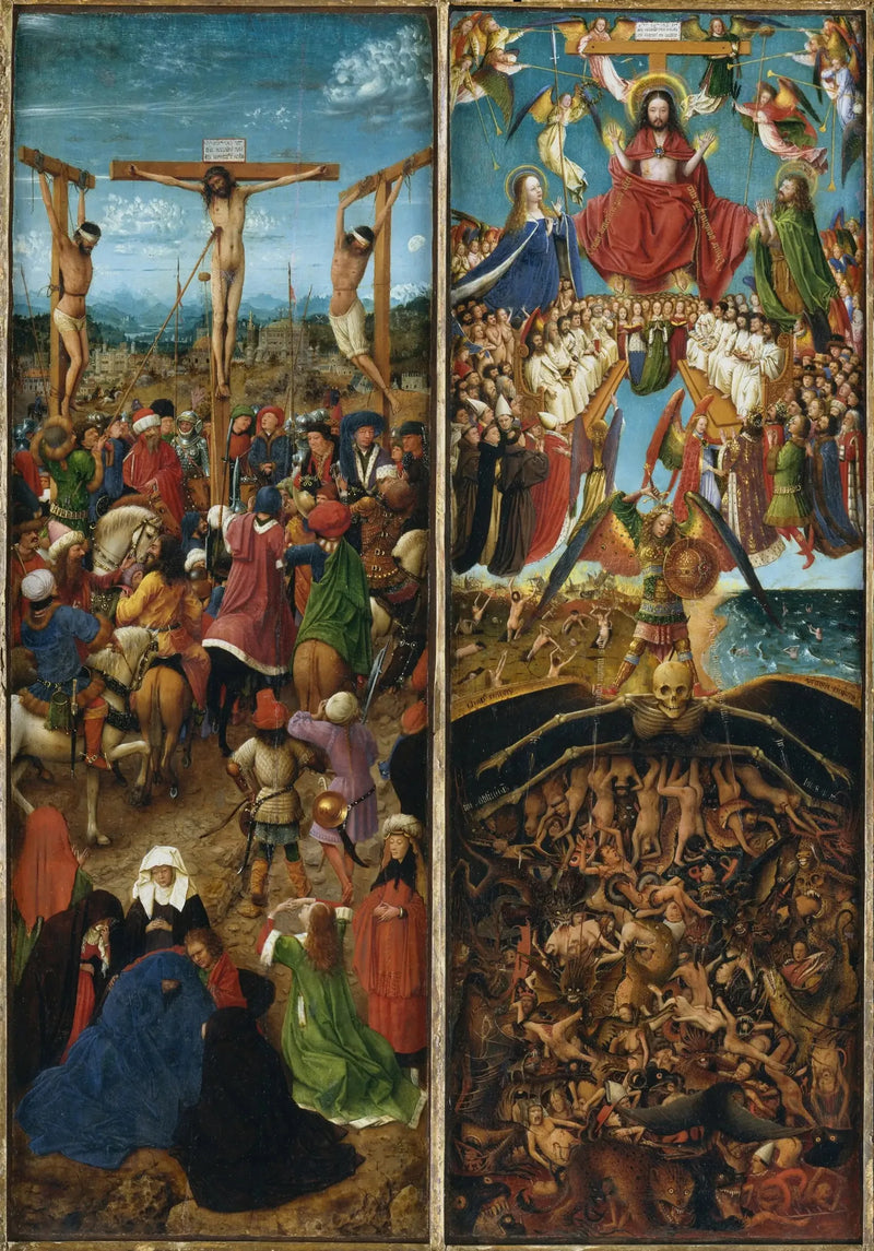 Diptyk av Korsfestelsen og Den siste dom - Jan van Eyck

Source:
Diptyque de la Crucifixion et du Jugement dernier - Jan van Eyck