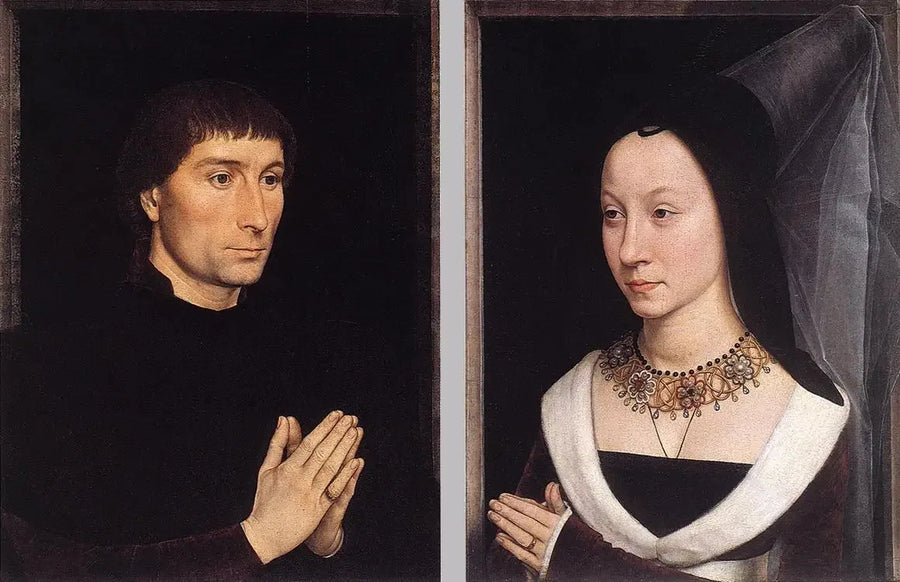 Diptykon av Tommaso Portinari og hans kone - Hans Memling