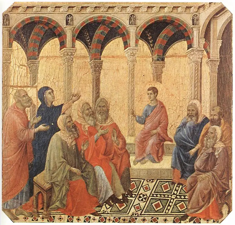 Tvist med legene - Duccio di Buoninsegna