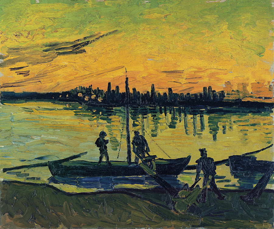 Dokkerne i Arles - Vincent van Gogh