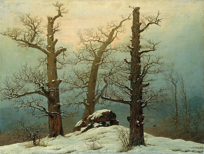 Dolmen under snøen - Caspar David Friedrich