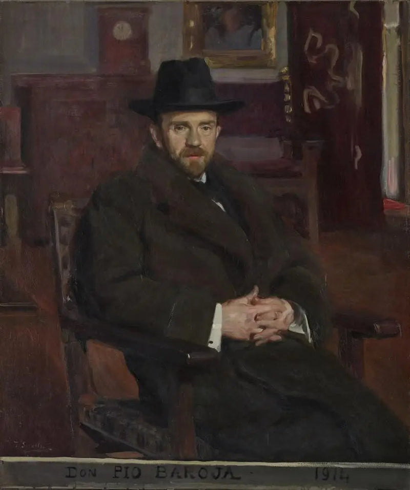 Don Pio Baroja og Nessi - Joaquín Sorolla