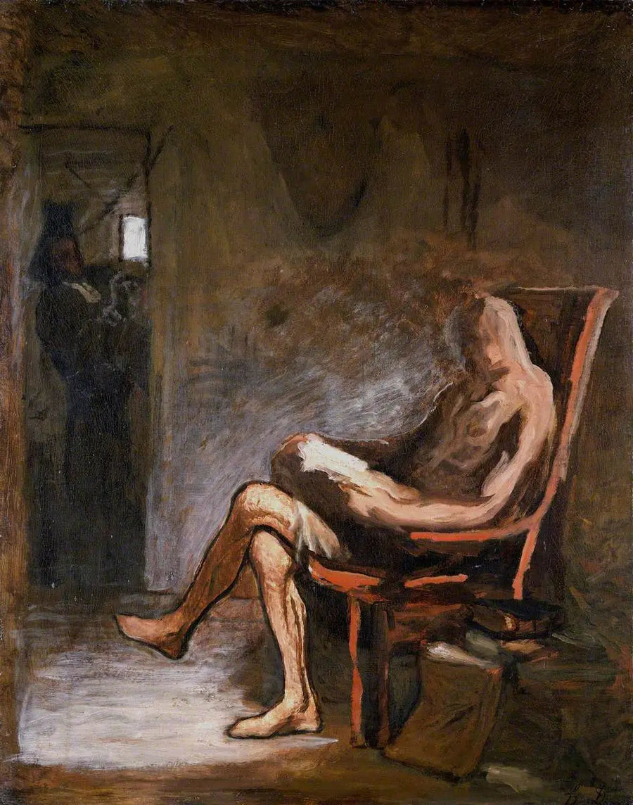 Don Quijote leser - Honoré Daumier