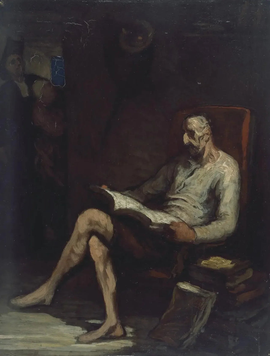 Don Quijote leser - Honoré Daumier