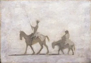 Don Quijote og Sancho Panza - Honoré Daumier
