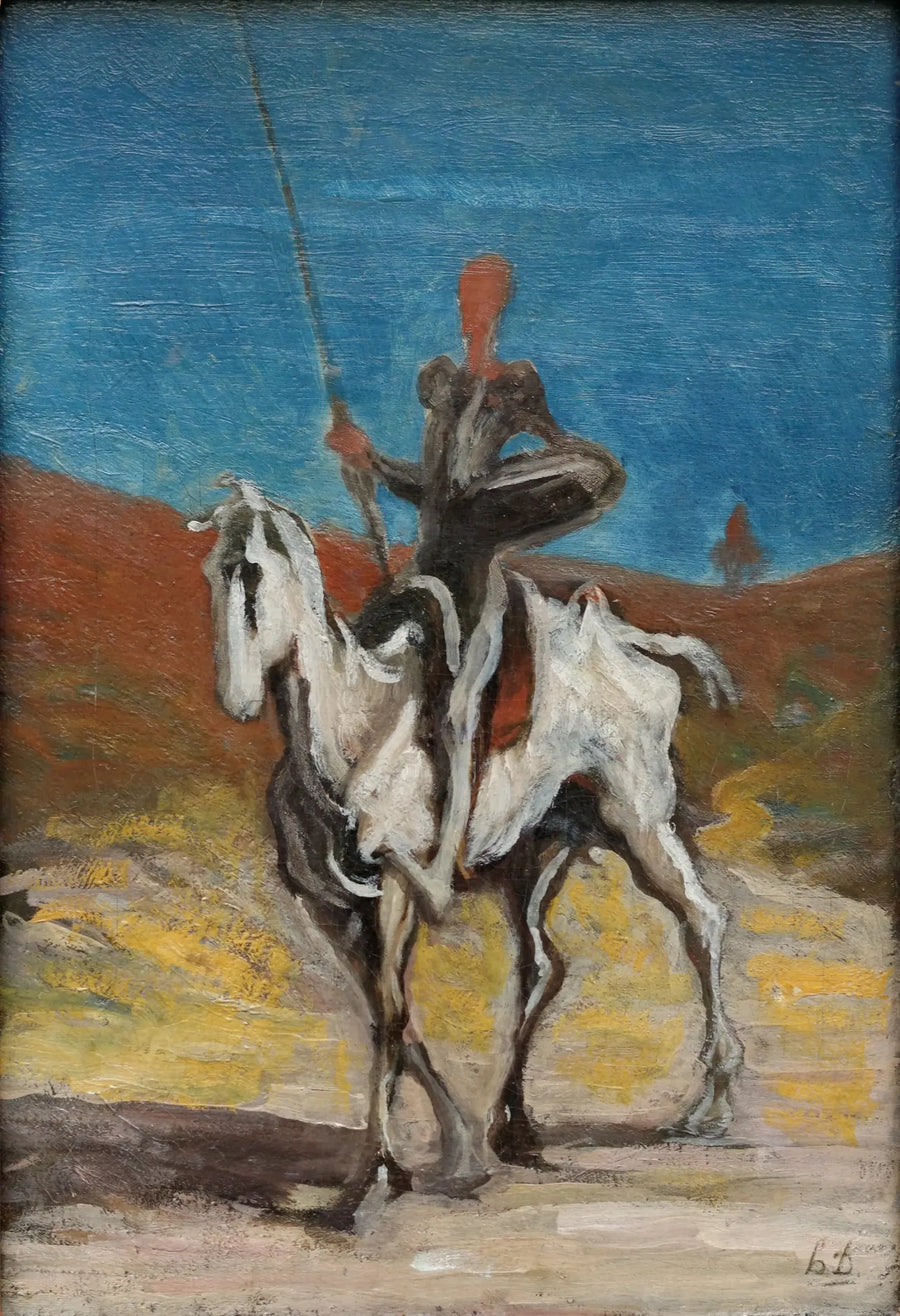 Don Quijote og Sancho Panza - Honoré Daumier