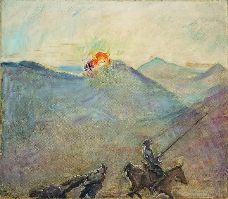 Don Quijote og Sancho Panza - Max Slevogt