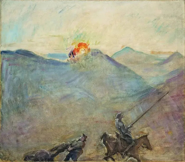 Don Quijote og Sancho Panza - Max Slevogt