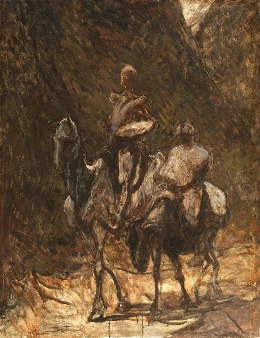 Don Quijote og Sancho Panza - Honoré Daumier