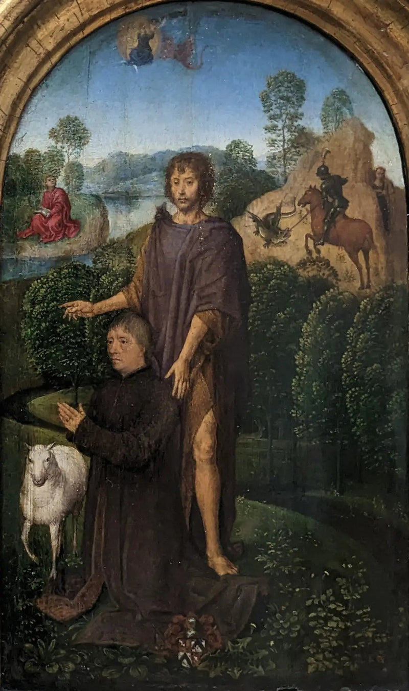 Donor presentert av Johannes Døperen - Hans Memling
