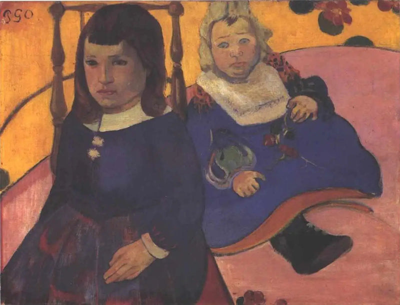 Dobbeltportrett av barn - Paul Gauguin