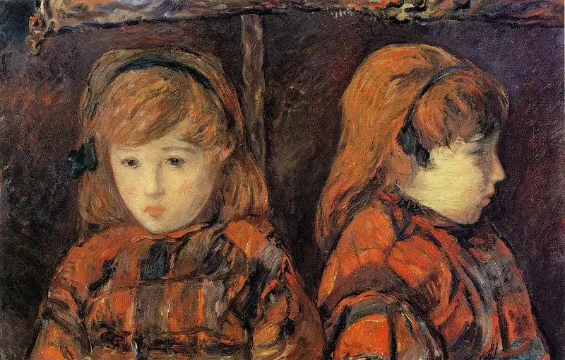 Dobbeltportrett av en liten jente - Paul Gauguin