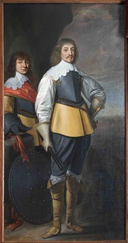 Dobbeltportrett av Johan Maurits van Nassau-Siegen (1604-1679) og Johan Ernst van Nassau-Siegen (1618-1639) - Gerrit van Honthorst