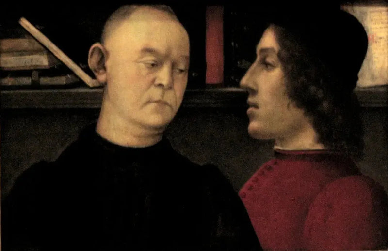 Dobbelportrett av Piero del Pugliese og Filippino Lippi - Filippino Lippi