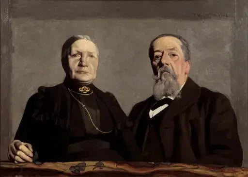 Dobbeltportrett av kunstnerens foreldre - Félix Vallotton

Source:
Double portrait des parents de l'artiste - Félix Vallotton