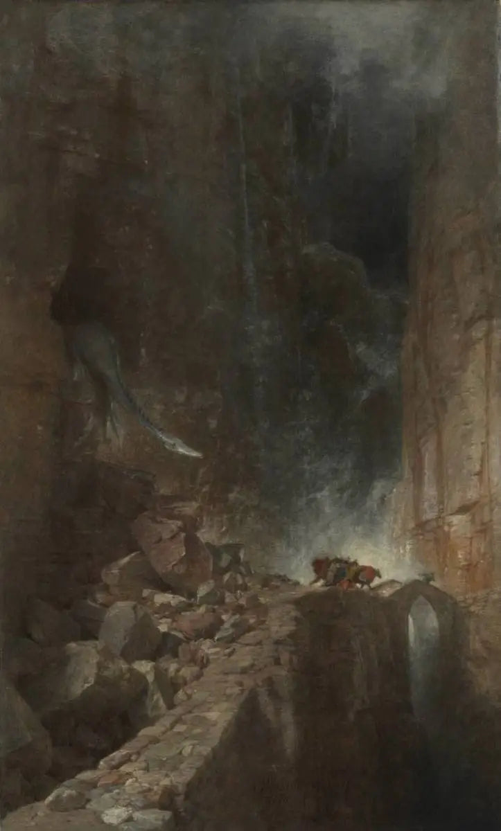 Drage i en klippekløft - Arnold Böcklin

Source:
Dragon dans une gorge rocheuse - Arnold Böcklin