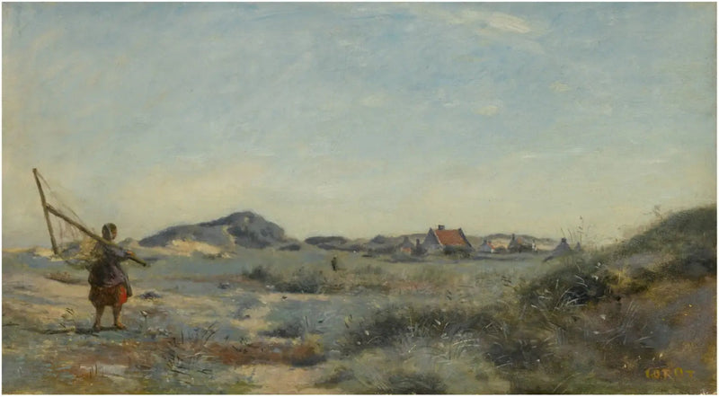 Dunkerque. En rederi av reker - Jean-Baptiste Camille Corot