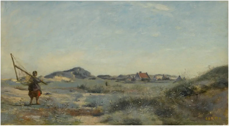 Dunkerque. En rederi av reker - Jean-Baptiste Camille Corot