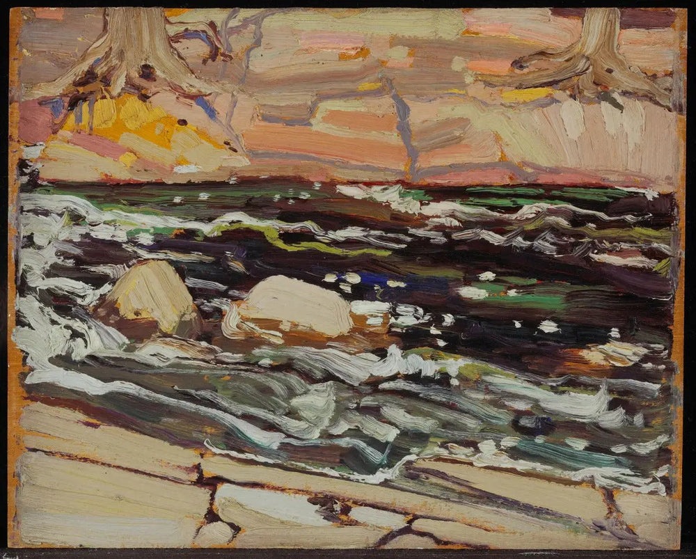 Eaux sombres - Tom Thomson image 1 reproduction d’œuvre d’art à l’huile