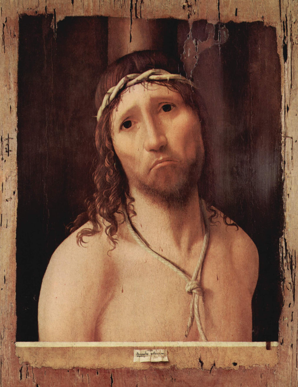 Ecce Homo - Antonello de Messine image 1 copie peinte à la main à l’huile