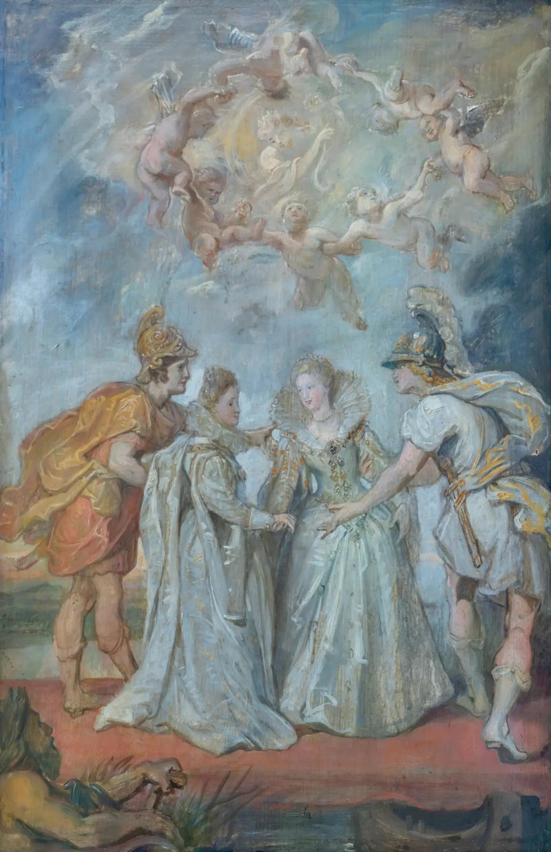 Familiebytte av prinsesser mellom Spania og Frankrike 9. november 1615 - Peter Paul Rubens
