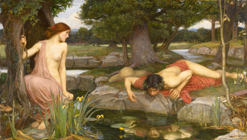 Ekkot og Narcissus - John William Waterhouse