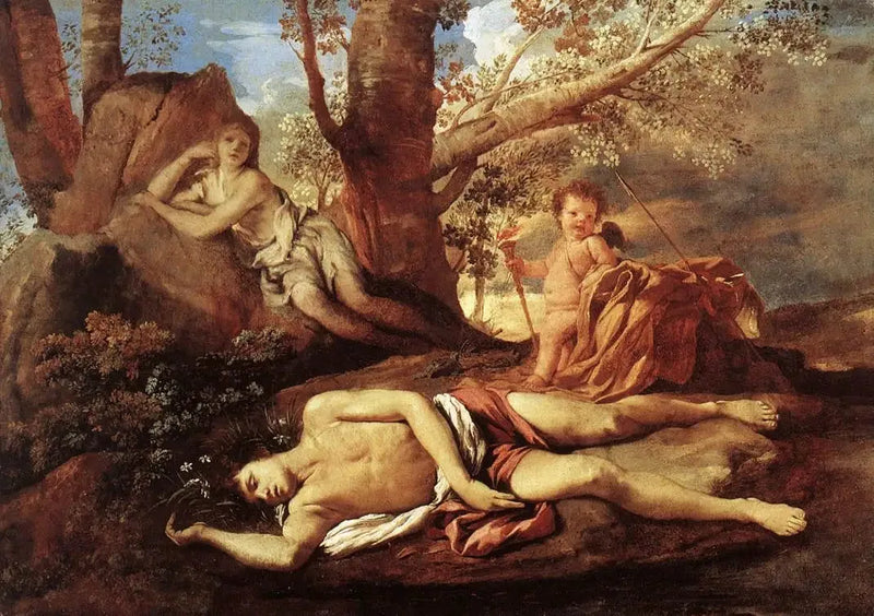 Øye og Narcissos - Nicolas Poussin