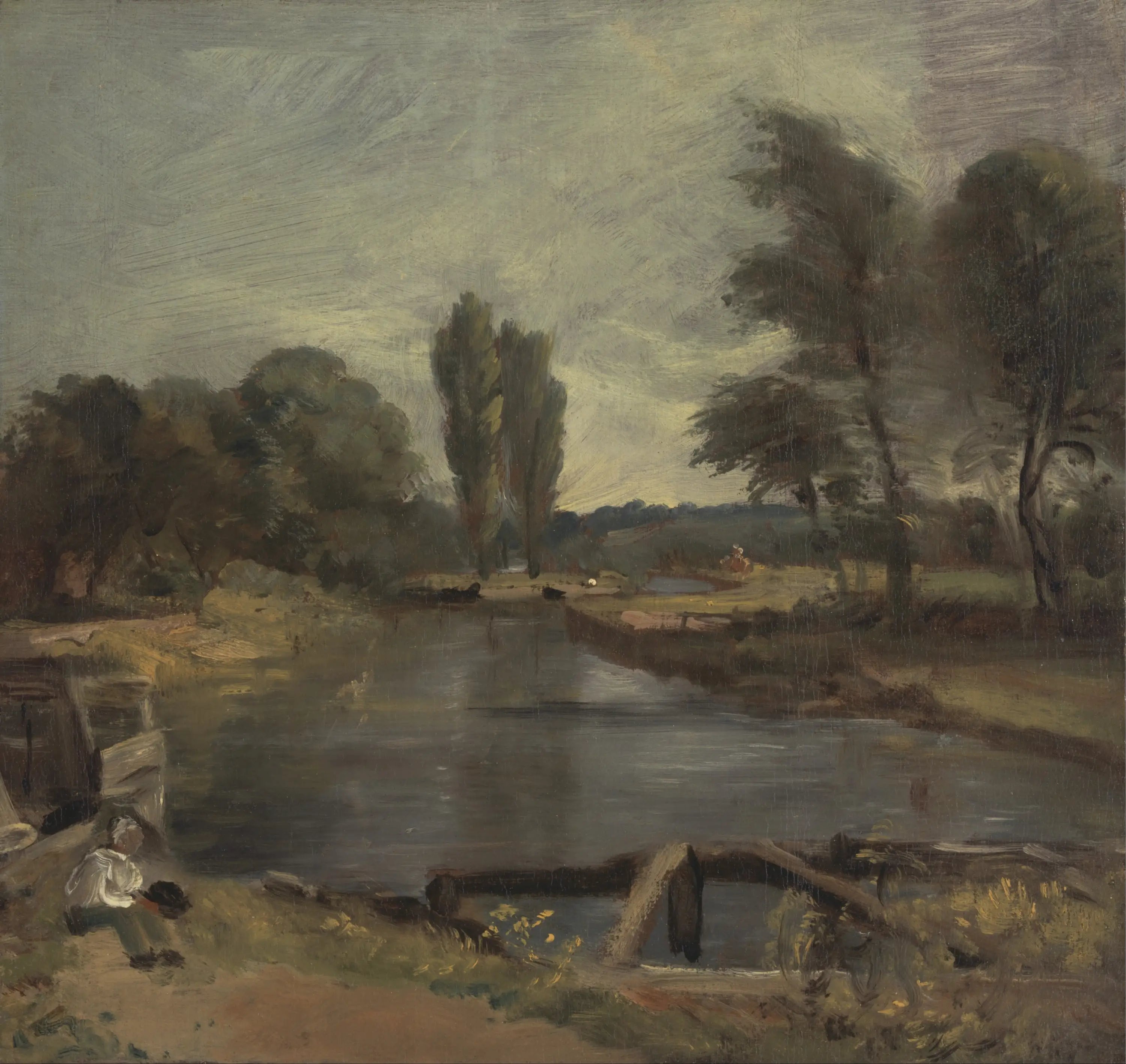 Écluse de Flatford - John Constable - Alpha Reproduction