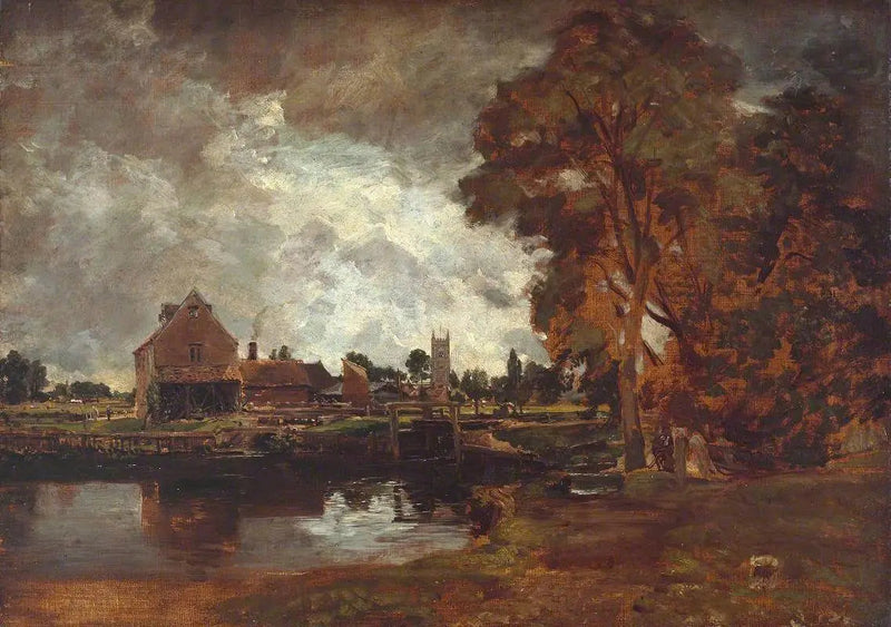 Dedham sluse og mølle - John Constable