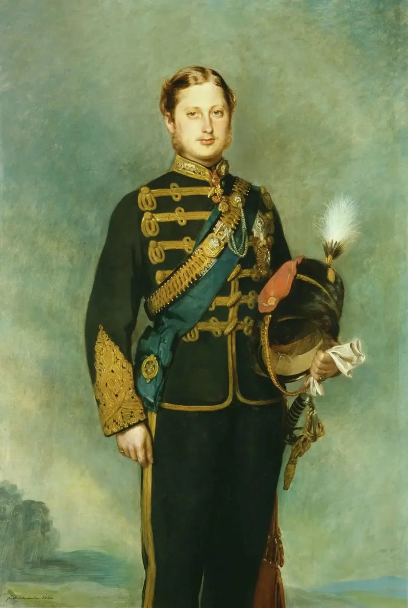 Edvard VII (1841-1910) da han var prins av Wales - Franz Xaver Winterhalter

Source:
Édouard VII (1841-1910) alors prince de Galles - Franz Xaver Winterhalter
