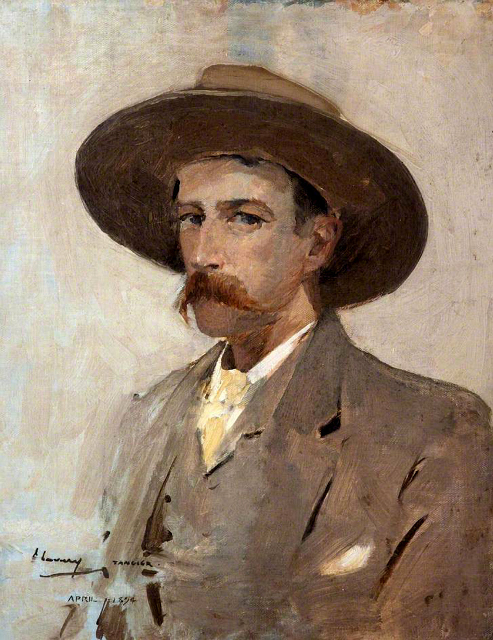 Edward Aubrey Hunt (1855–1922) - John Lavery image 1 copie de tableau peinte à la main