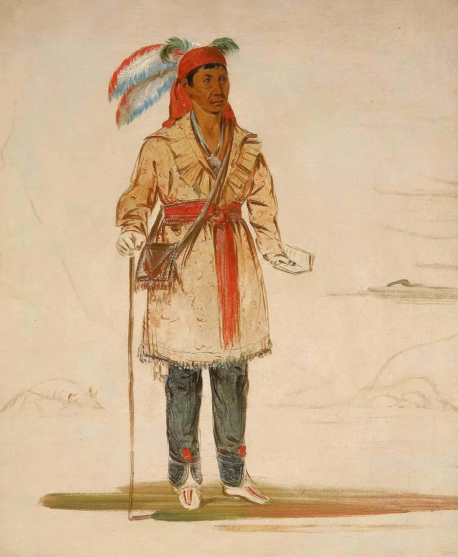 Ee-tów-o-kaum, på begge sider av elven, stammeleder - George Catlin

Source:
Ee-tów-o-kaum, des deux côtés de la rivière, chef de la tribu - George Catlin