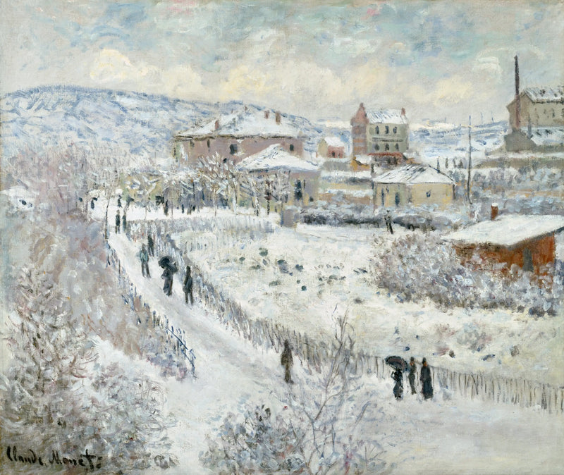Snøeffekt i ArgenteuilAlternate - Claude Monet