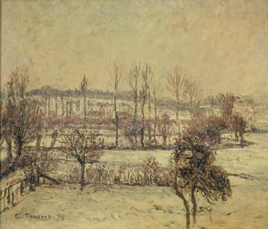 Snøeffekt i Éragny - Camille Pissarro