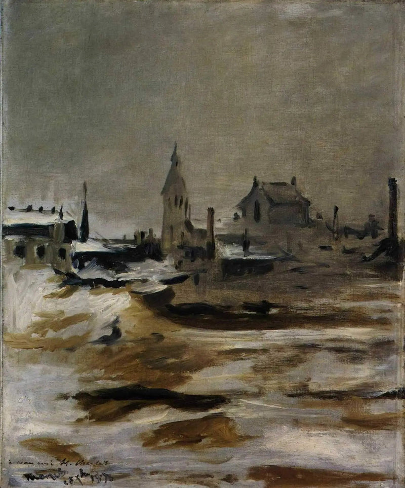 Snøeffekt ved Petit-Montrouge - Édouard Manet