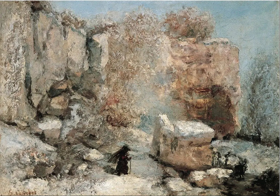 Snøeffekt i en gruve - Gustave Courbet