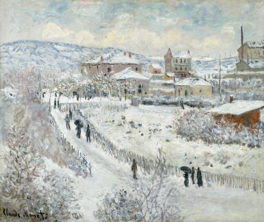 Utsikt over Argenteuil, snø W358 - Claude Monet