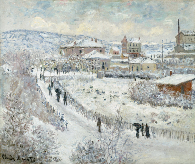 Snøeffekt i Argenteuil W358 - Claude Monet