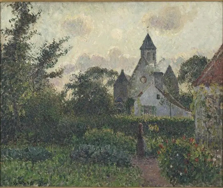 Knocke-kirken - Camille Pissarro