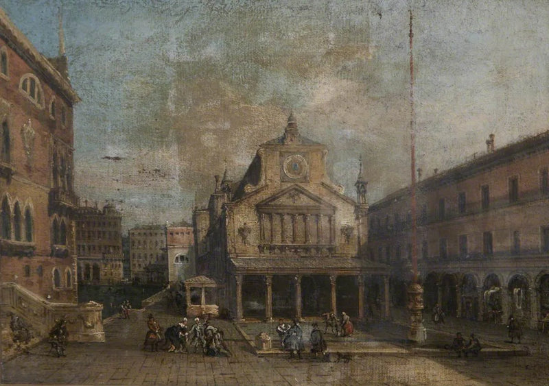 San Giacometto-kirken, Venezia - Francesco Guardi