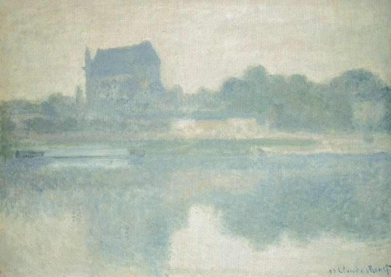 Église de Vernon, tåke - Claude Monet
