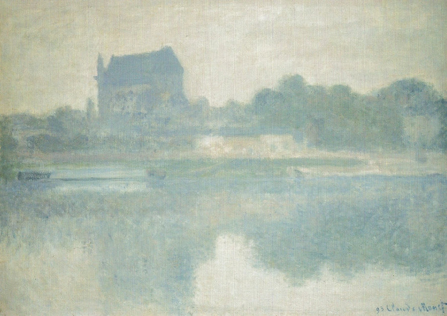 Kirken Vernon, tåke W1391 - Claude Monet
