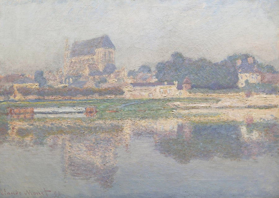 Vernon kirke, sol W1387 - Claude Monet