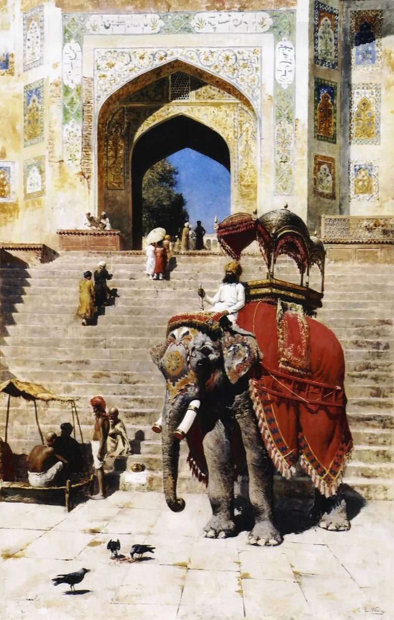 Royal elefant ved inngangen til Jami-moskeen, Mathura - Edwin Lord Weeks

Source:
Éléphant royal à l'entrée de la mosquée Jami, Mathura - Edwin Lord Weeks