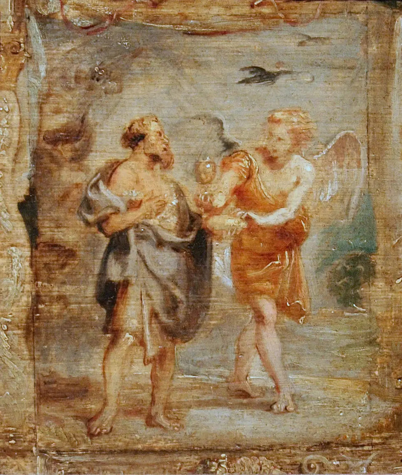 Élie og Engelen - Peter Paul Rubens