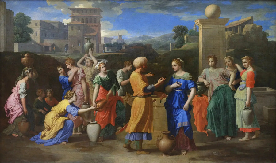 Eliezer og Rebecca - Nicolas Poussin