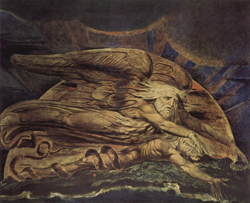 Elohim skaper Adam - William Blake