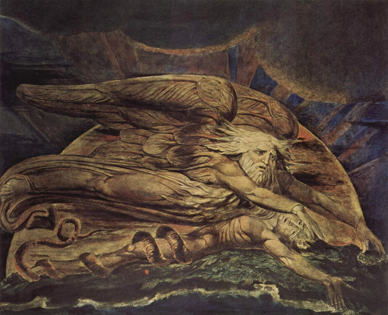 Elohim skaper Adam - William Blake